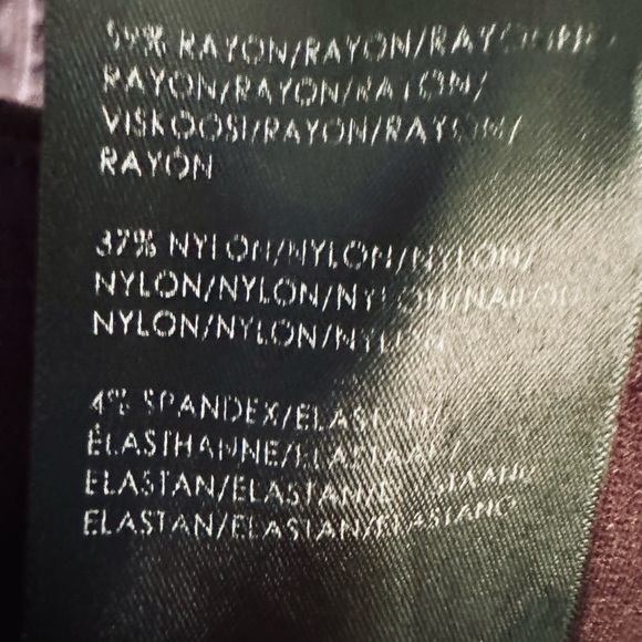 Liverpool Jeans Chloe Pull-On Knit Ankle Skinny Pant in Aubergine SZ 14/32 - Picture 15 of 16